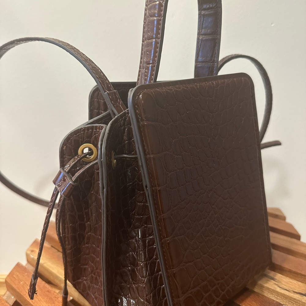 Zara Crocodile Shoulder Bag